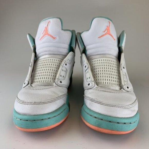 Air Jordan 5 Retro Light Aqua 2018 440892-100 Size 3.5 Women’s Size 5 - Picture 3 of 12